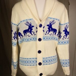 Vintage Reindeer Cardigan